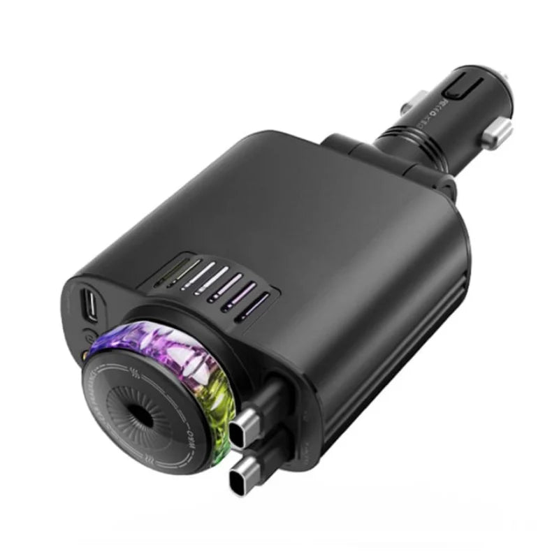 Chargeur Voiture 5 en 1 avec Diffuseur de Parfum & Effet Starlight