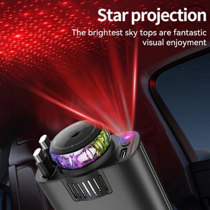 Chargeur Voiture 5 en 1 avec Diffuseur de Parfum & Effet Starlight
