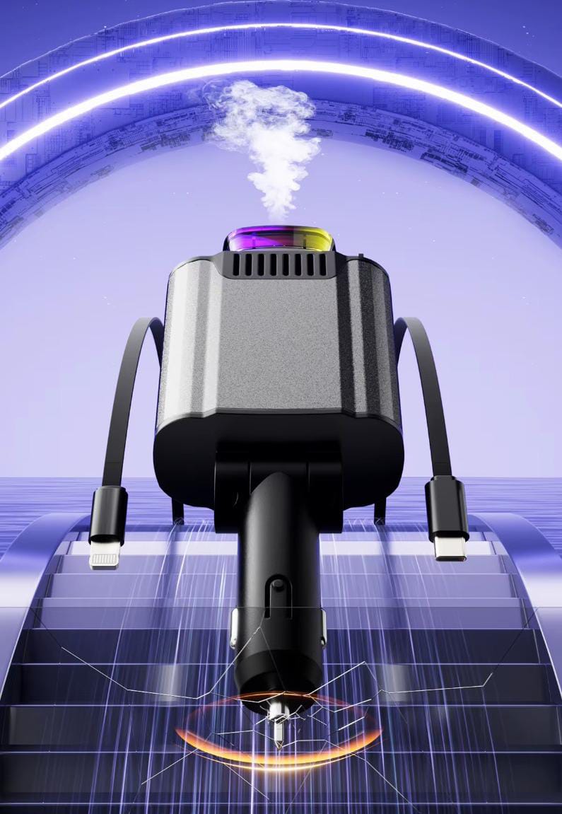 CHARGEUR DIFFUSSEUR POUR VOITURE 6 EN 1