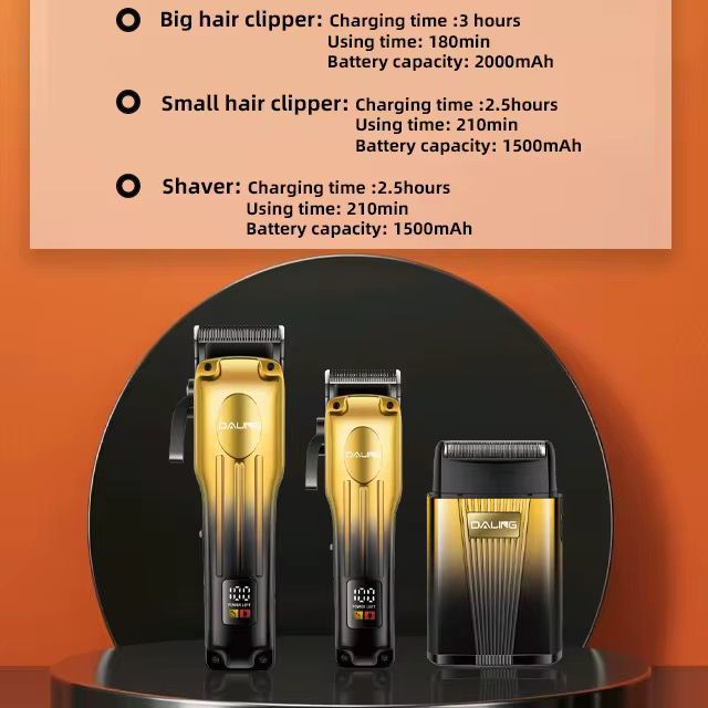 Kit Tondeuse Professionnelle DALING 3-en-1 – Votre Barbier à Domicile !3 Appareils, Une Solution Complète
