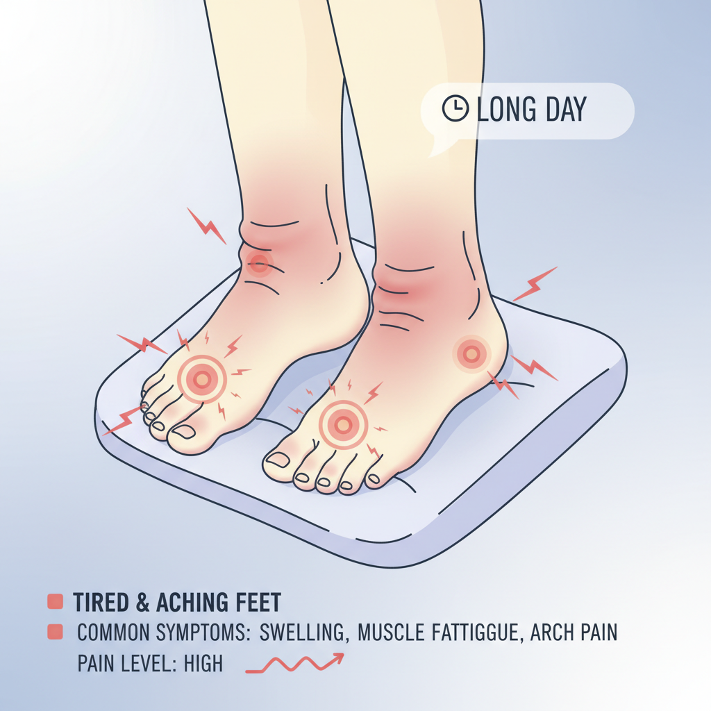 Pieds fatigués et douloureux